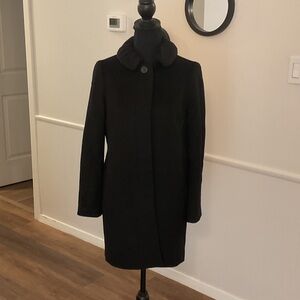 J. Crew Classic Black Pea Coat